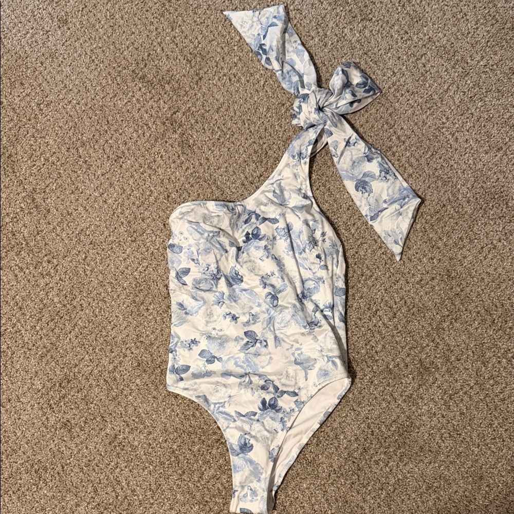 Victoria’s Secret- Floral One-Shoulder Swimsuit
